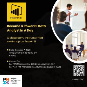 Power BI Workshop - Project Management Institute Chennai Chapter