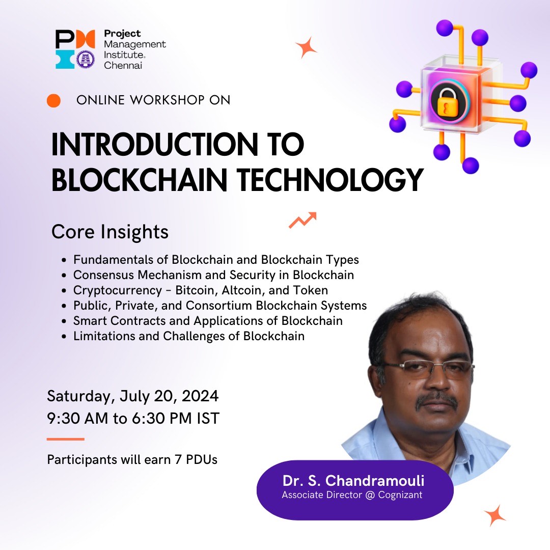 Introduction to Blockchain Technology - Project Management Institute  Chennai Chapter
