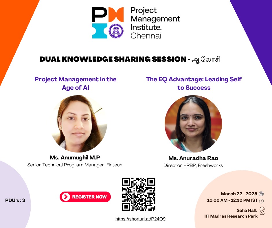 Dual Knowledge Sharing Session - Project Management Institute Chennai ...